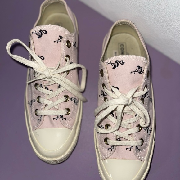Converse Chuck Taylor 70 Low Flamingo Embroidery Pink All Star Embroidered - Picture 3 of 6